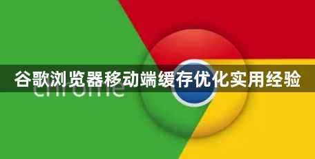 谷歌浏览器移动端缓存优化实用经验1