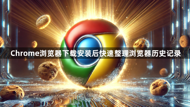 Chrome浏览器下载安装后快速整理浏览器历史记录1