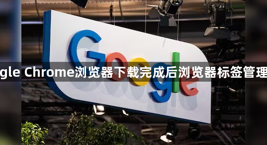 google Chrome浏览器下载完成后浏览器标签管理教程1