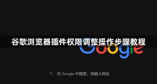 谷歌浏览器插件权限调整操作步骤教程1