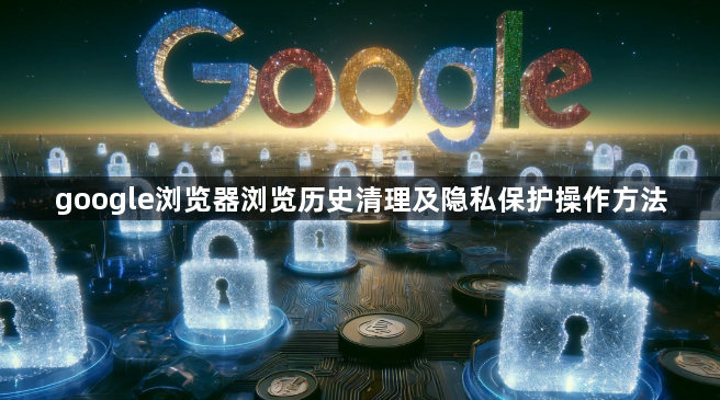 google浏览器浏览历史清理及隐私保护操作方法1