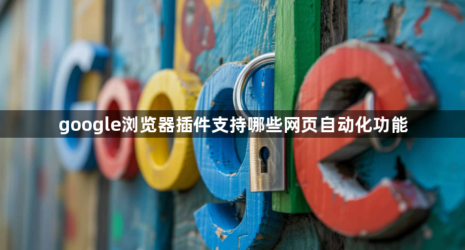 google浏览器插件支持哪些网页自动化功能1