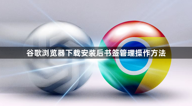 谷歌浏览器下载安装后书签管理操作方法1