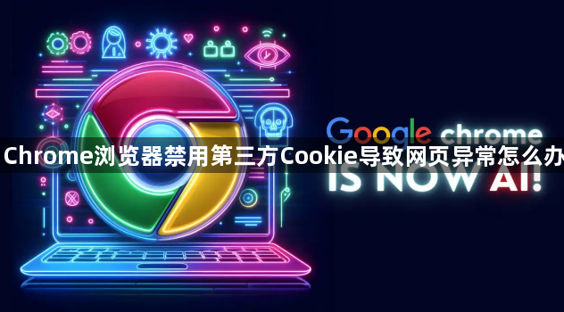 Chrome浏览器禁用第三方Cookie导致网页异常怎么办1