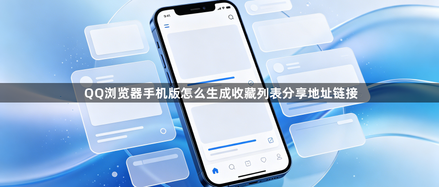 QQ浏览器手机版怎么生成收藏列表分享地址链接1