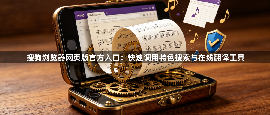 搜狗浏览器网页版官方入口:快速调用特色搜索与在线翻译工具1