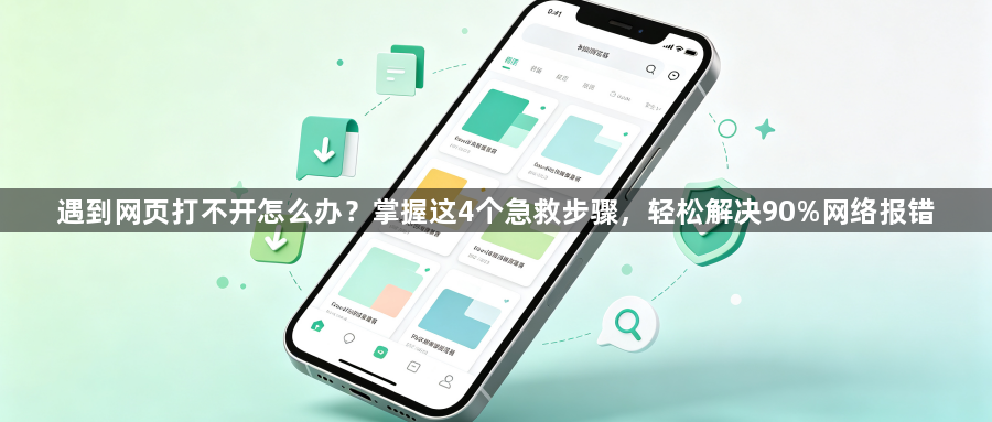 遇到网页打不开怎么办？掌握这4个急救步骤，轻松解决90%网络报错1
