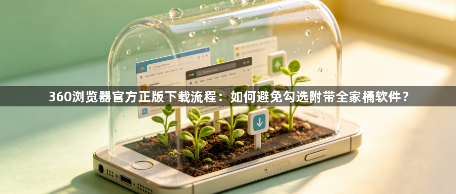 360浏览器官方正版下载流程：如何避免勾选附带全家桶软件？1