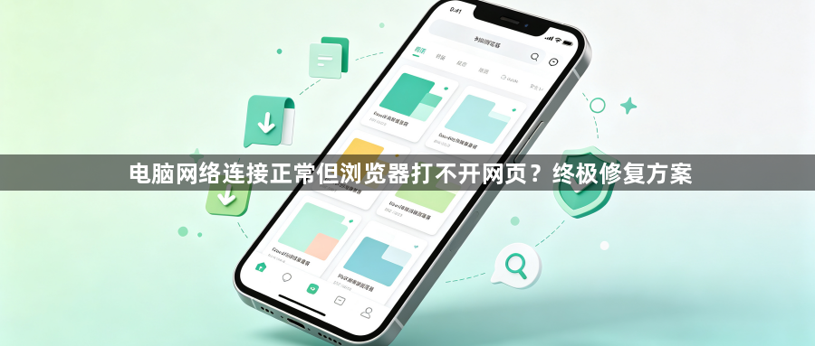 电脑网络连接正常但浏览器打不开网页？终极修复方案1
