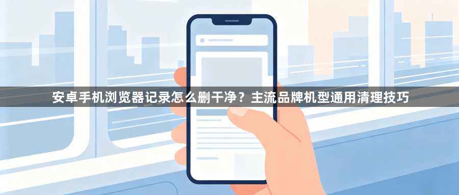 安卓手机浏览器记录怎么删干净?主流品牌机型通用清理技巧1