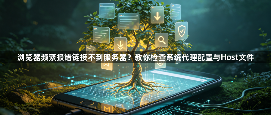 浏览器频繁报错链接不到服务器？教你检查系统代理配置与Host文件1
