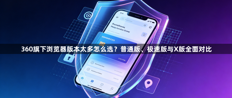 360旗下浏览器版本太多怎么选？普通版、极速版与X版全面对比1