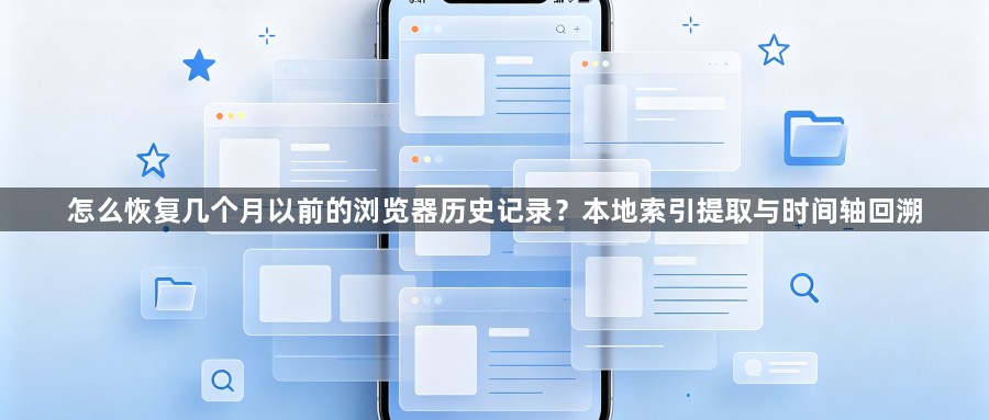 怎么恢复几个月以前的浏览器历史记录？本地索引提取与时间轴回溯1