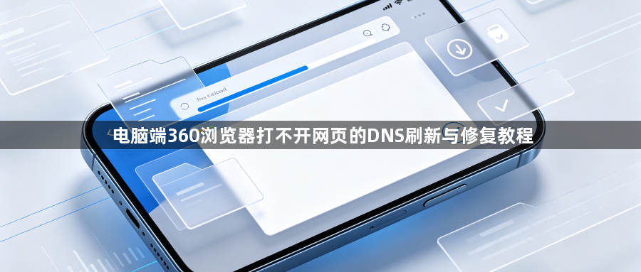 电脑端360浏览器打不开网页的DNS刷新与修复教程1