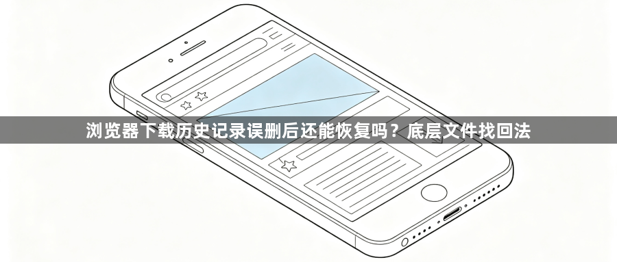 浏览器下载历史记录误删后还能恢复吗？底层文件找回法1