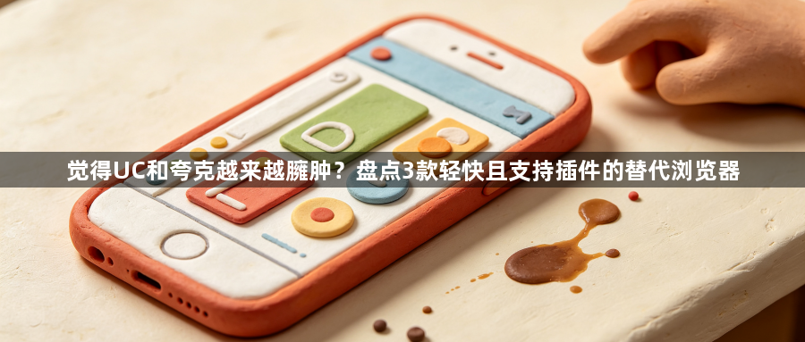 觉得UC和夸克越来越臃肿？盘点3款轻快且支持插件的替代浏览器1