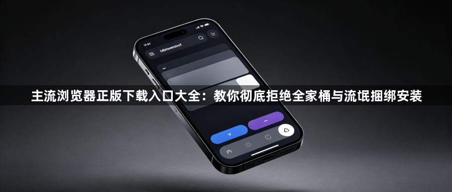 主流浏览器正版下载入口大全:教你彻底拒绝全家桶与流氓捆绑安装1