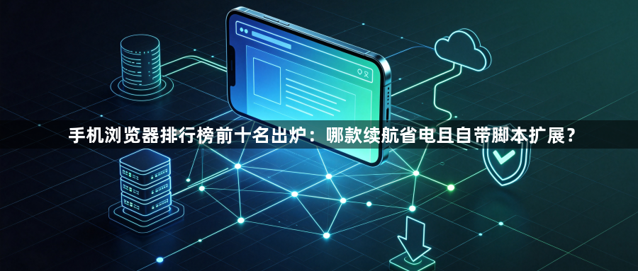 手机浏览器排行榜前十名出炉：哪款续航省电且自带脚本扩展？1