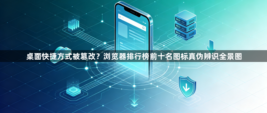 桌面快捷方式被篡改？浏览器排行榜前十名图标真伪辨识全景图1